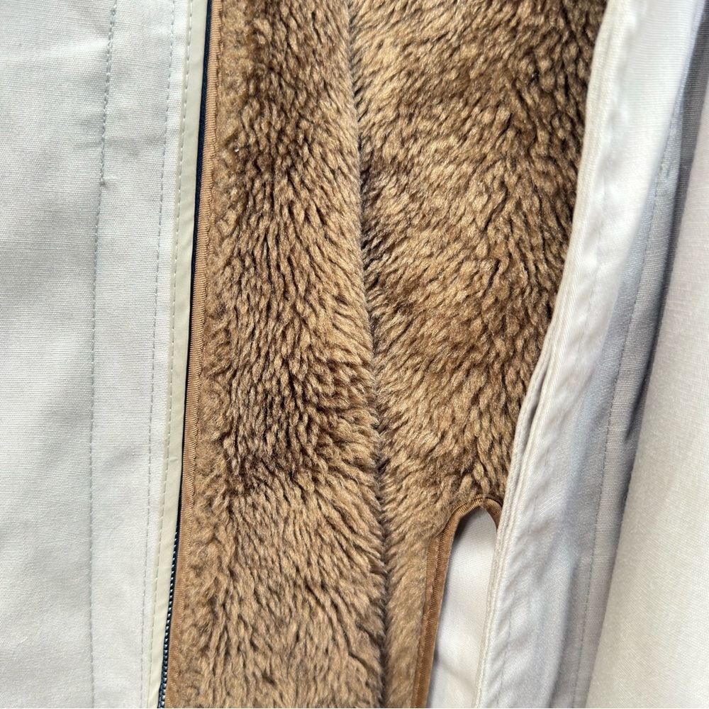 London Fog Vintage 70s Men's Trench Coat Shearling Lined Beige 40R Weathercoat - Picture 10 of 13